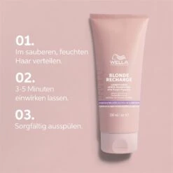 Color Recharge Color Refreshing Conditioner Cool Blonde Blonde Recharge De Wella -Wella Wella Color Recharge Blonde Recharge Color Refreshing Conditioner Cool Blonde 75439x5 6