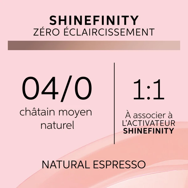 Coloration Gloss Shinefinity04/0 Natural Expresso Wella 60ML 4 Coloration Gloss Shinefinity04/0 Natural Expresso Wella 60ML â Image 2
