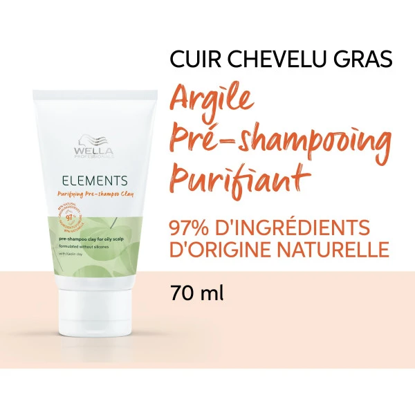 Pré-shampoing Purifiant à L'argile Purifying Elements Wella 70ML 4 Pré-shampoing Purifiant à L'argile Purifying Elements Wella 70ML – Image 2